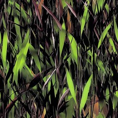 Waterfowl Swamp Marshland Tall Reeds Grass Camo, Seamless Hunting Pattern Texture