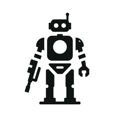 Vintage Robot Design: Retro Futuristic Illustration