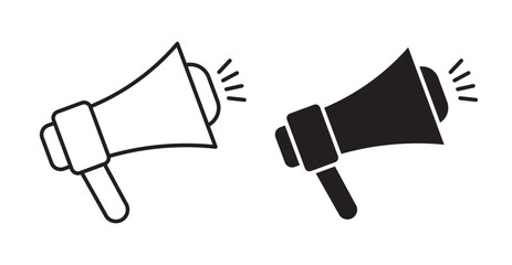 Promotion thin line and fill vector icons set