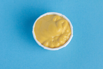 Sauce in paper container