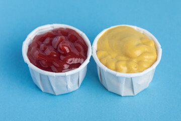 Sauce in paper container