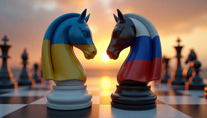 Ukraine vs. Russia: The Geopolitical Chess Match at Sunset