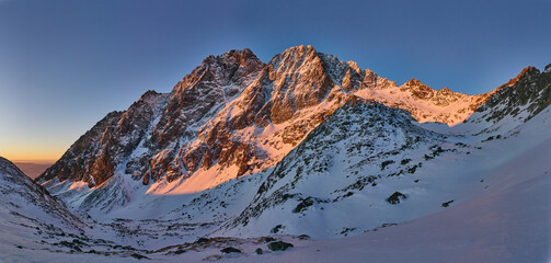 Tatry, Gerlach, wschodnia ściana Gerlacha, Król Tatr  © filozofgrecki