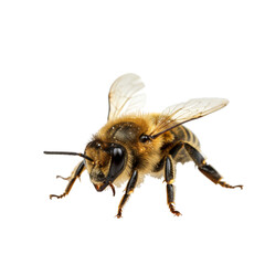 bee on white background. clipping without background
