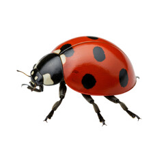 Naklejka premium ladybug on white background. clipping without background