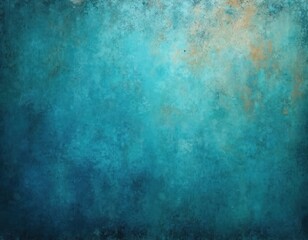 Fototapeta premium Abstract blue, green background with turquoise Moroccan plaster Marrakesh pattern. Old grunge wall texture. Decorative weathered stone surface with ancient paint, arabic decor, muslim house design,