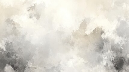 Abstract beige and grey watercolor cloudscape background