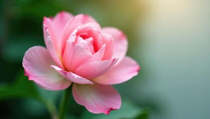 Obraz premium Delicate flower petals unfolding on white background, garden, botanical, blossom