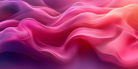 Obraz premium Pink and purple abstract waves