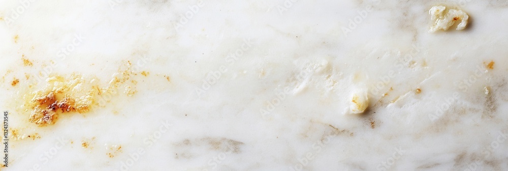 Aufkleber rustic marble texture background with food stains for culinary creations and design projects