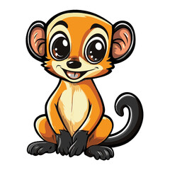 Obraz premium Binturong vector illustration