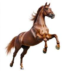 Naklejka premium brown horse cutout with a transparent background