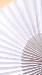 Folded Paper Fan for Abstract Design.