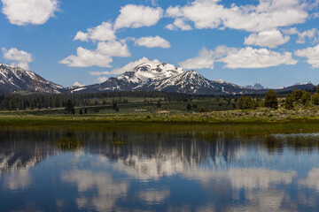 Mammoth Mountain lake reflection.