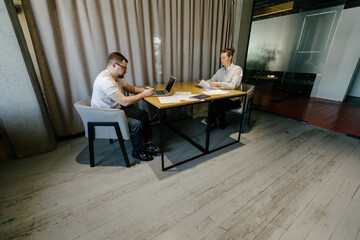 office workers doing paperwork