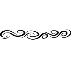 vector illustration of a floral swirl ornament