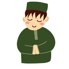 man with green hat greetings pose 