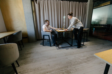 office workers doing paperwork