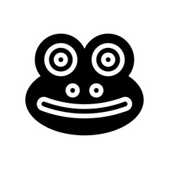 frog glyph icon
