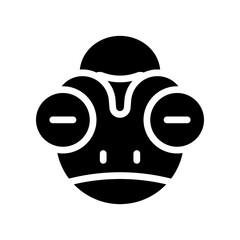 chameleon glyph icon