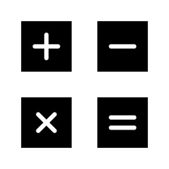 Calculator Glyph Icon