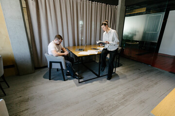 office workers doing paperwork