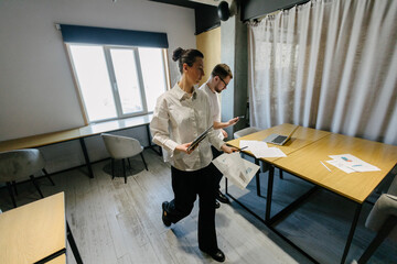 office workers doing paperwork