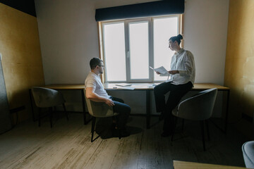 office workers doing paperwork