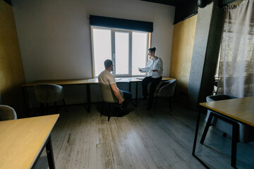 office workers doing paperwork