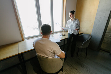 office workers doing paperwork