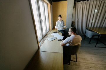 office workers doing paperwork