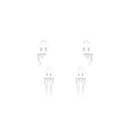 silhouette of a mosque building with a tower without background