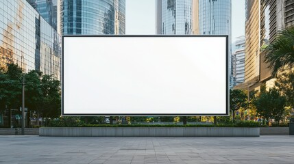 Obraz premium Outdoor media display designed for effective advertising in city settings.