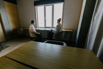 office workers doing paperwork