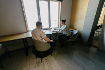 office workers doing paperwork