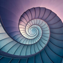 Fototapeta premium droste effect background spiral concept