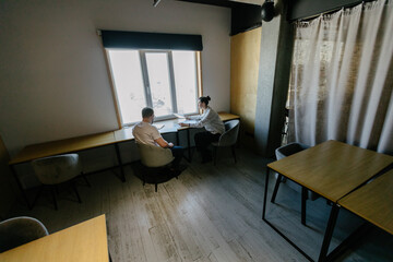 office workers doing paperwork