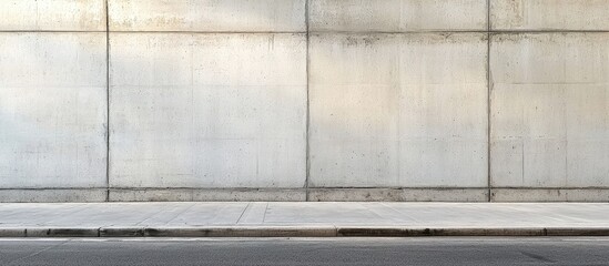 The charm of an old concrete wall in the city street.