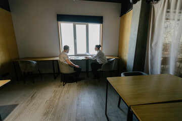 office workers doing paperwork