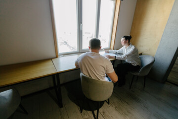 office workers doing paperwork