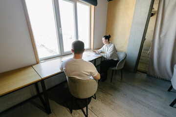 office workers doing paperwork