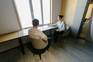 office workers doing paperwork