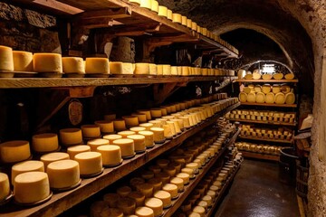 Explore the traditional Italian cheese production process in this charming facility.