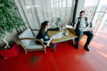 office workers doing paperwork