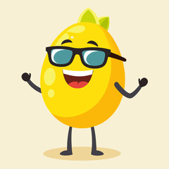 sun with glasses