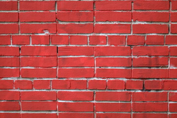 A simple red brick wall