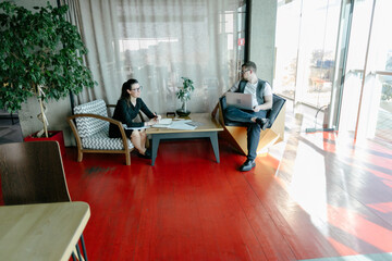 office workers doing paperwork