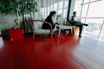 office workers doing paperwork