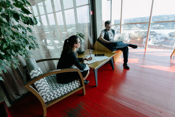 office workers doing paperwork