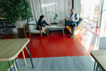 office workers doing paperwork